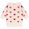 Konges Sløjd Coeur Coloré Duo Pink Lapis Knit Dress GOTS