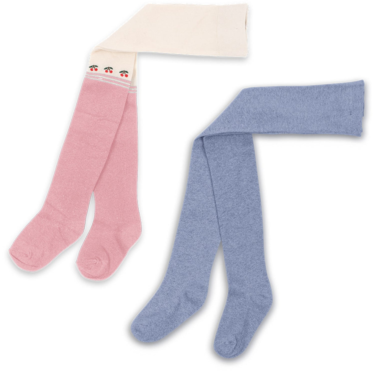 Konges Sløjd Purple/Pink Dolphin 2 Pack Cherry Lurex Tights