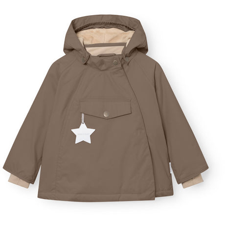 Mini A ture Morel Grey Matwang Fleece Lined Winter Jacket. GRS