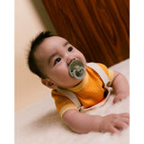 Bibs Sage/Hunter Green Pacifier Colour Holiday Leaf 2-Pack Latex