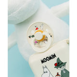 Bibs X Moomin Ivory/sage Colour Pacifier & Loop Clip Gift Set Latex
