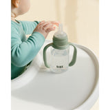 Bibs Sage Baby Sippy Bottle Spout Round Silicone Slow Flow