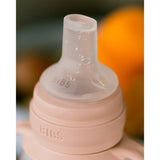 Bibs Blush Baby Sippy Bottle Spout Round Silicone Slow Flow