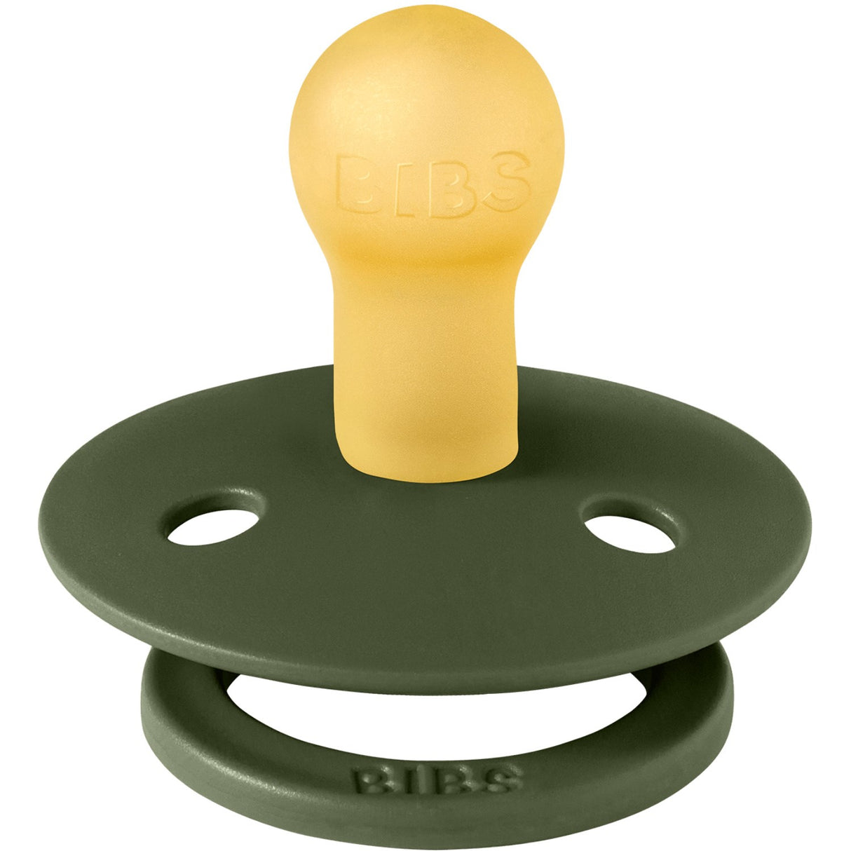 Bibs Sage/Hunter Green Pacifier Colour Holiday Leaf 2-Pack Latex