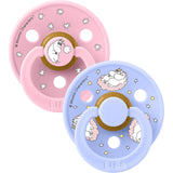 Bibs X Moomin Baby Pink Mix Pacifier Colour 2-Pack Dreaming Latex