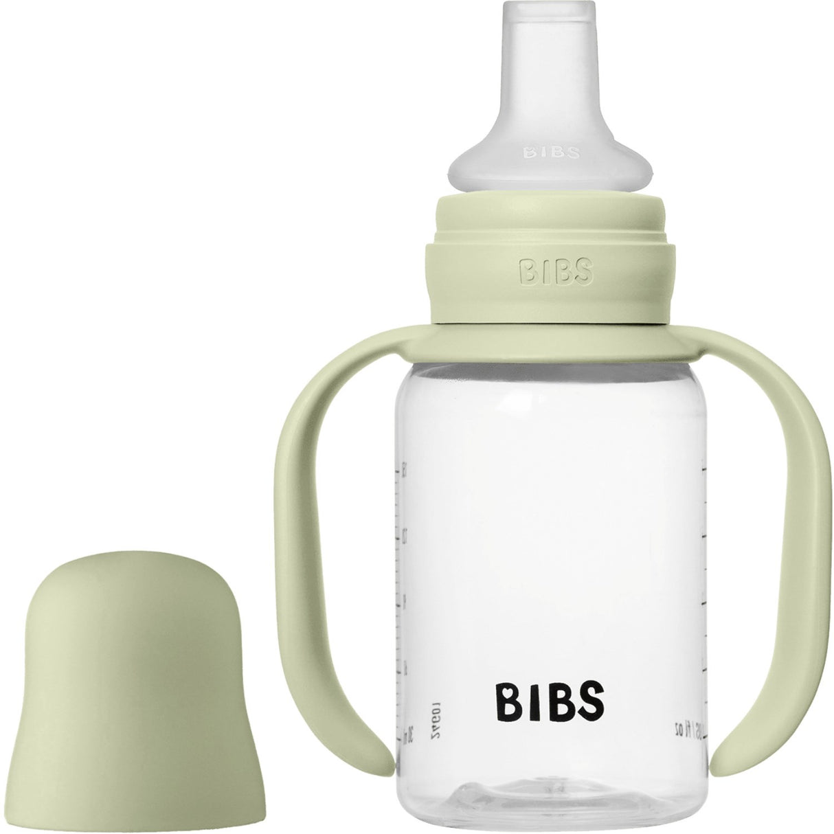 Bibs Sage Baby Sippy Bottle Spout Round Silicone Slow Flow
