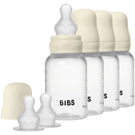 Bibs Ivory Baby Bottle Round Silicone 4-Pack