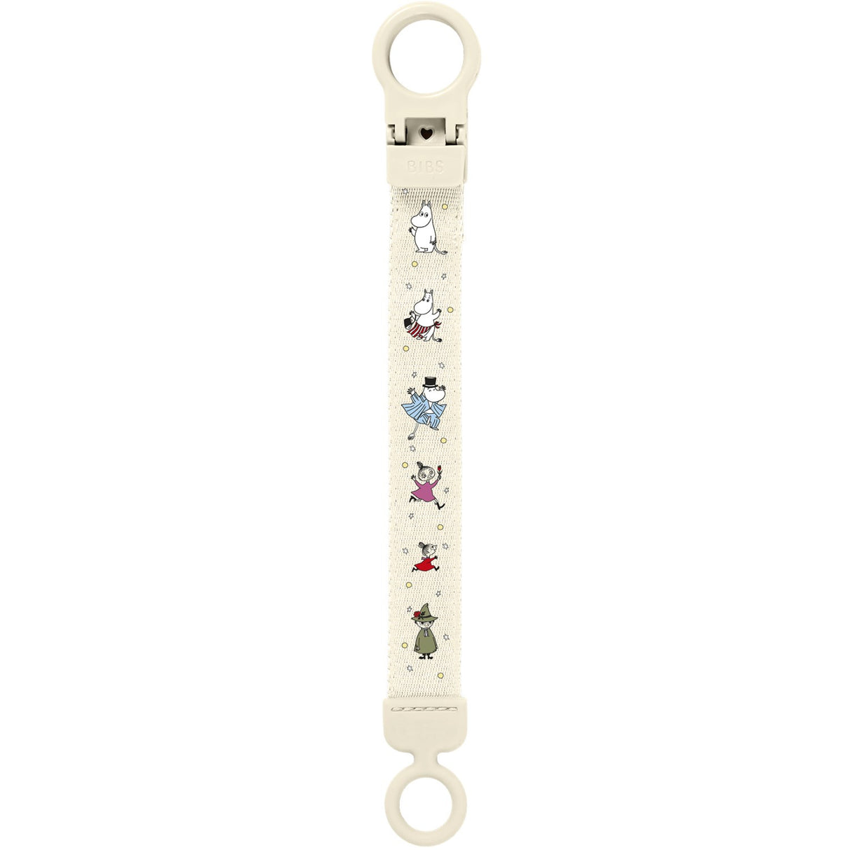 Bibs X Moomin Ivory Pacifier Clip Loop