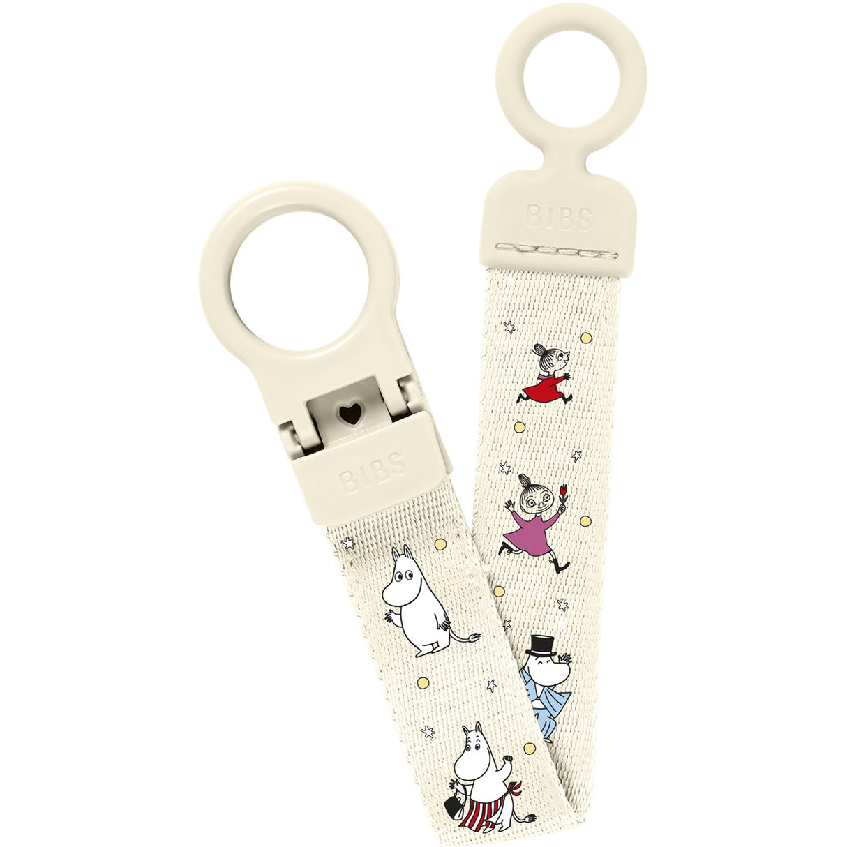 Bibs X Moomin Ivory Pacifier Clip Loop