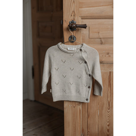 Petit Piao Off White PpDaqa Fold Over Knit