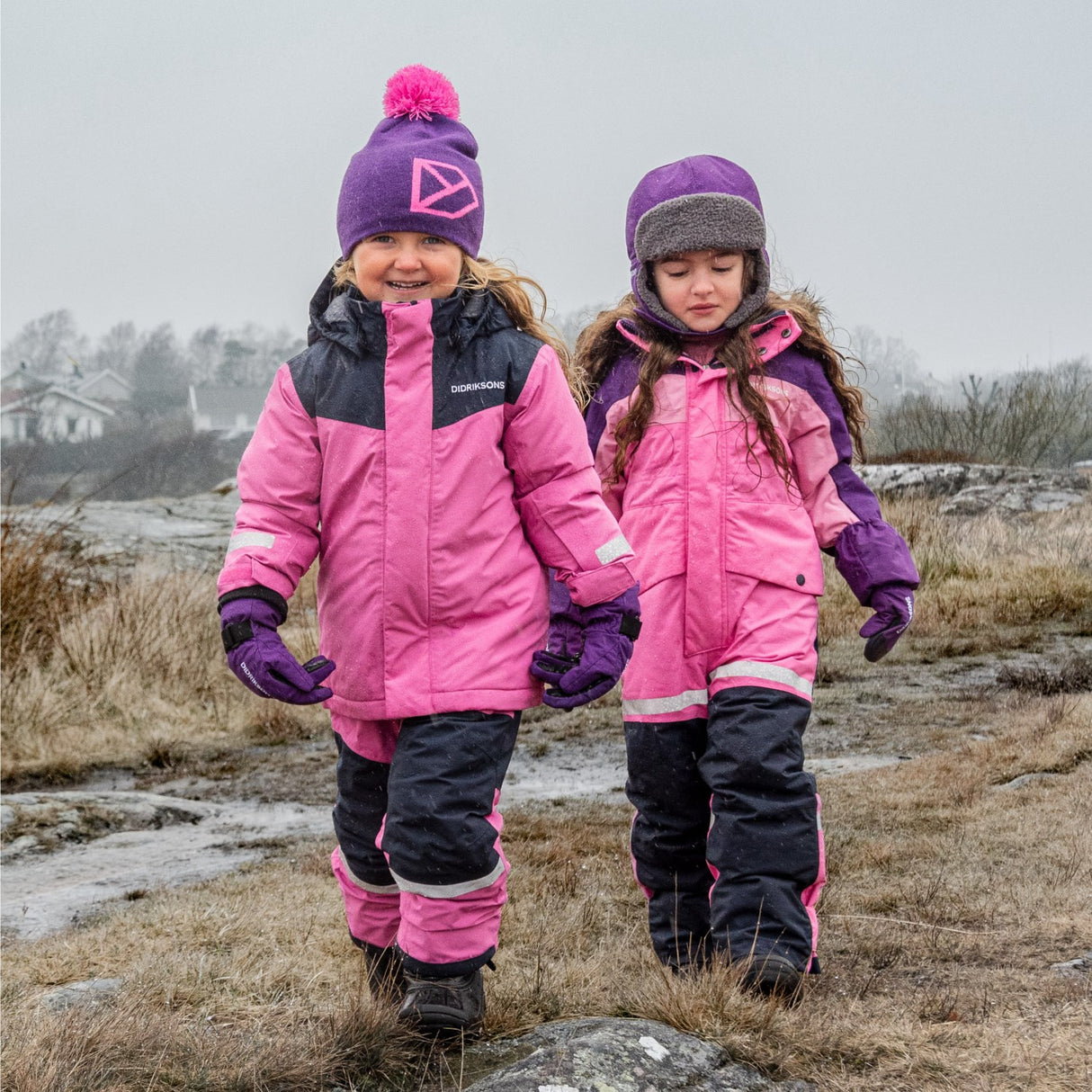 Didriksons Sweet Pink Skare Kids Set