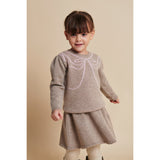 COPENHAGEN COLORS Sand/Bubblegum Comb. Cashmere Bow Deco Blouse