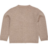 COPENHAGEN COLORS Sand/Lavender Comb. Cashmere Cardigan W. Poplin Bow