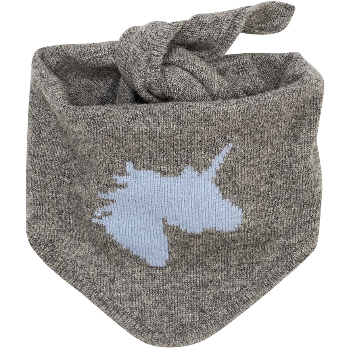 COPENHAGEN COLORS Dk Grey Mel./Blue Cashmere Icon Scarf