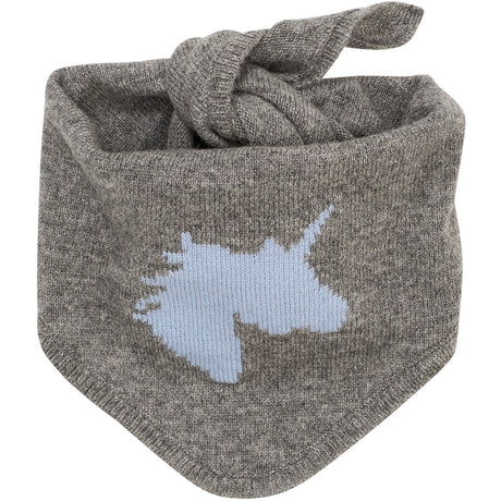 COPENHAGEN COLORS Dk Grey Mel./Blue Cashmere Icon Scarf