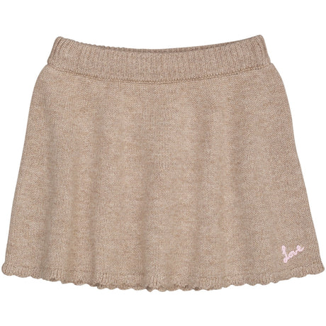 COPENHAGEN COLORS Sand Mel Cashmere Skirt W. Emb.