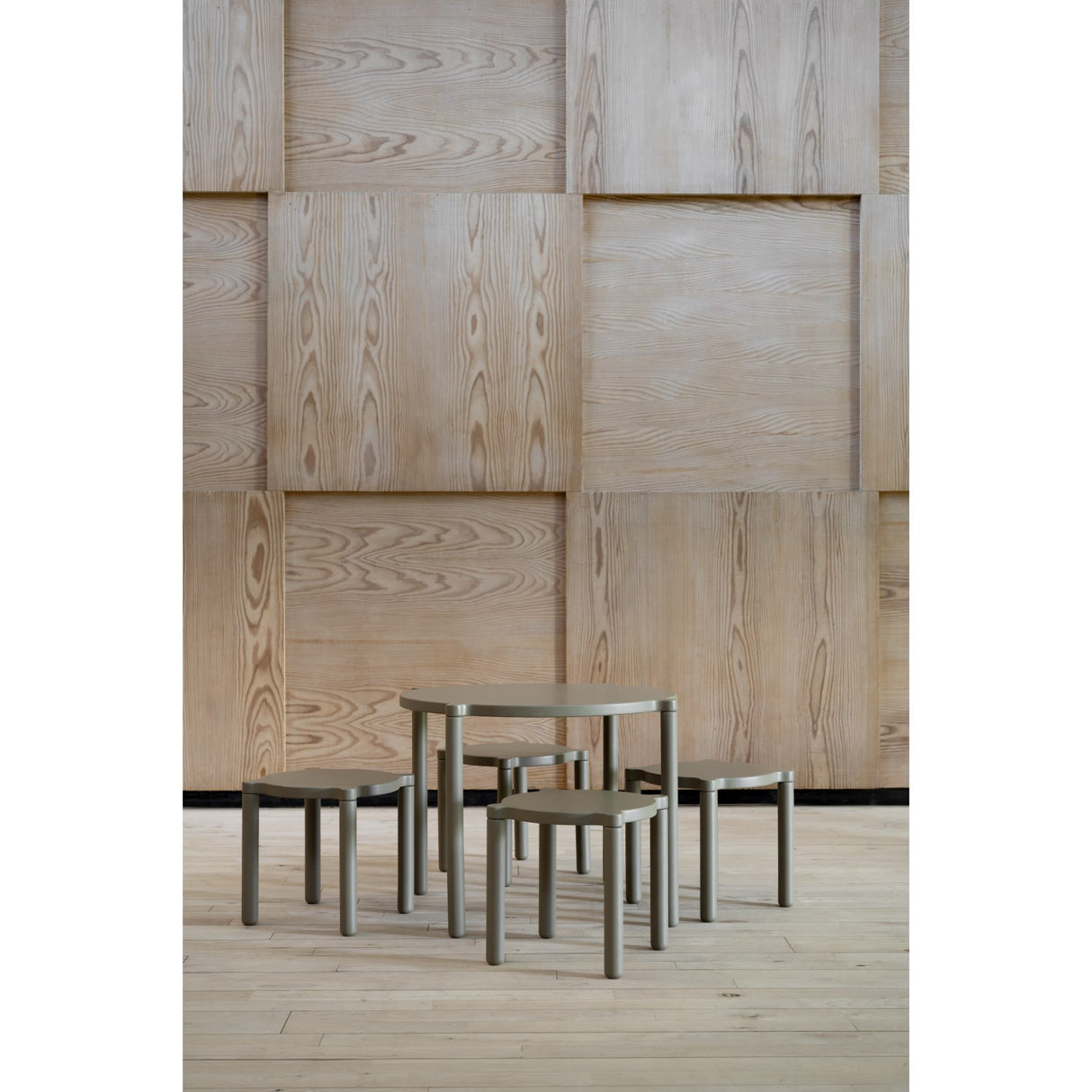 by KlipKlap Sand-Grey Stacking Stool