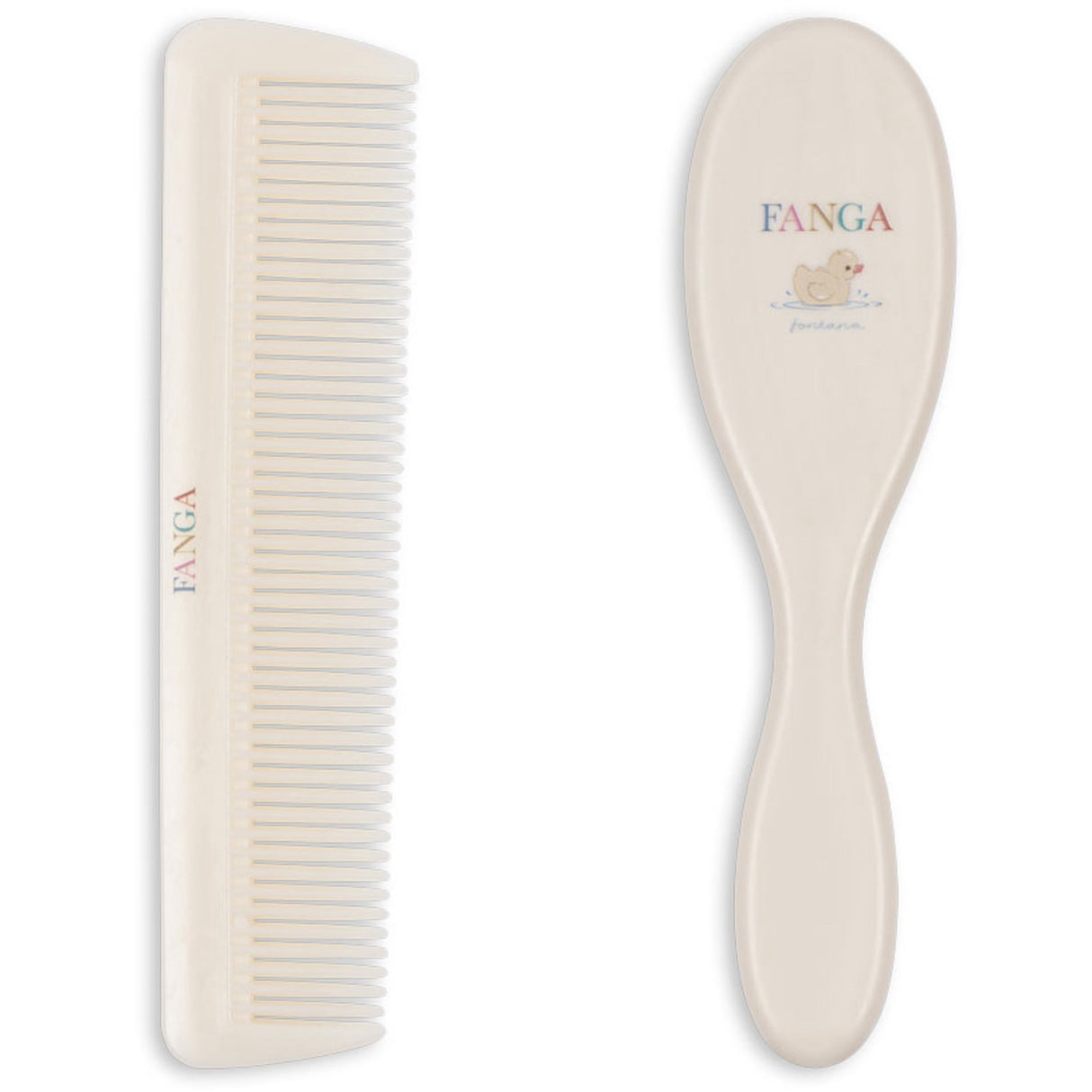 Konges Sløjd Beige Baby Hairbrush Set