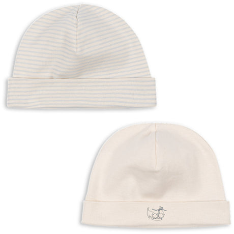Konges Sløjd Blue Mix Fio Stripe 2 Pack Beanie OCS
