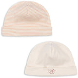 Konges Sløjd Blush Mix Fio Stripe 2 Pack Beanie OCS