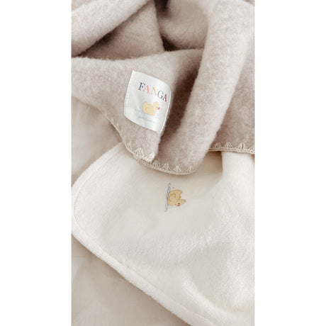 Konges Sløjd Oatmeal Melange Erba Wool Fleece Baby Blanket
