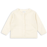 Konges Sløjd Antique White Venti Pointelle Cardigan GOTS