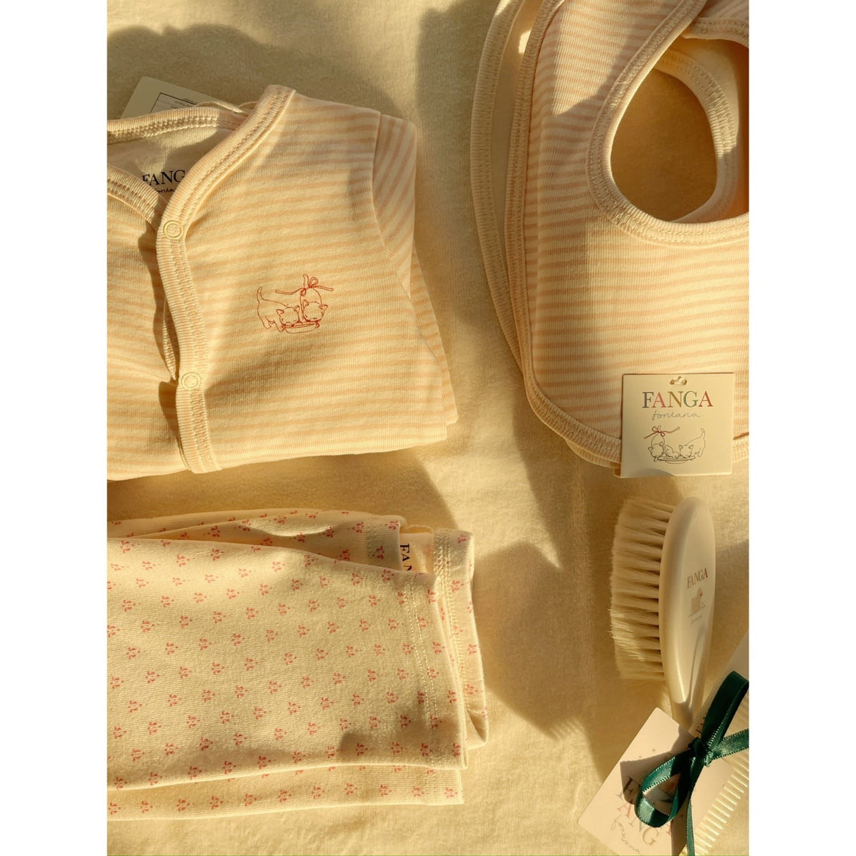 Konges Sløjd Blush Mix Fio Stripe 2 Pack Bibs OCS