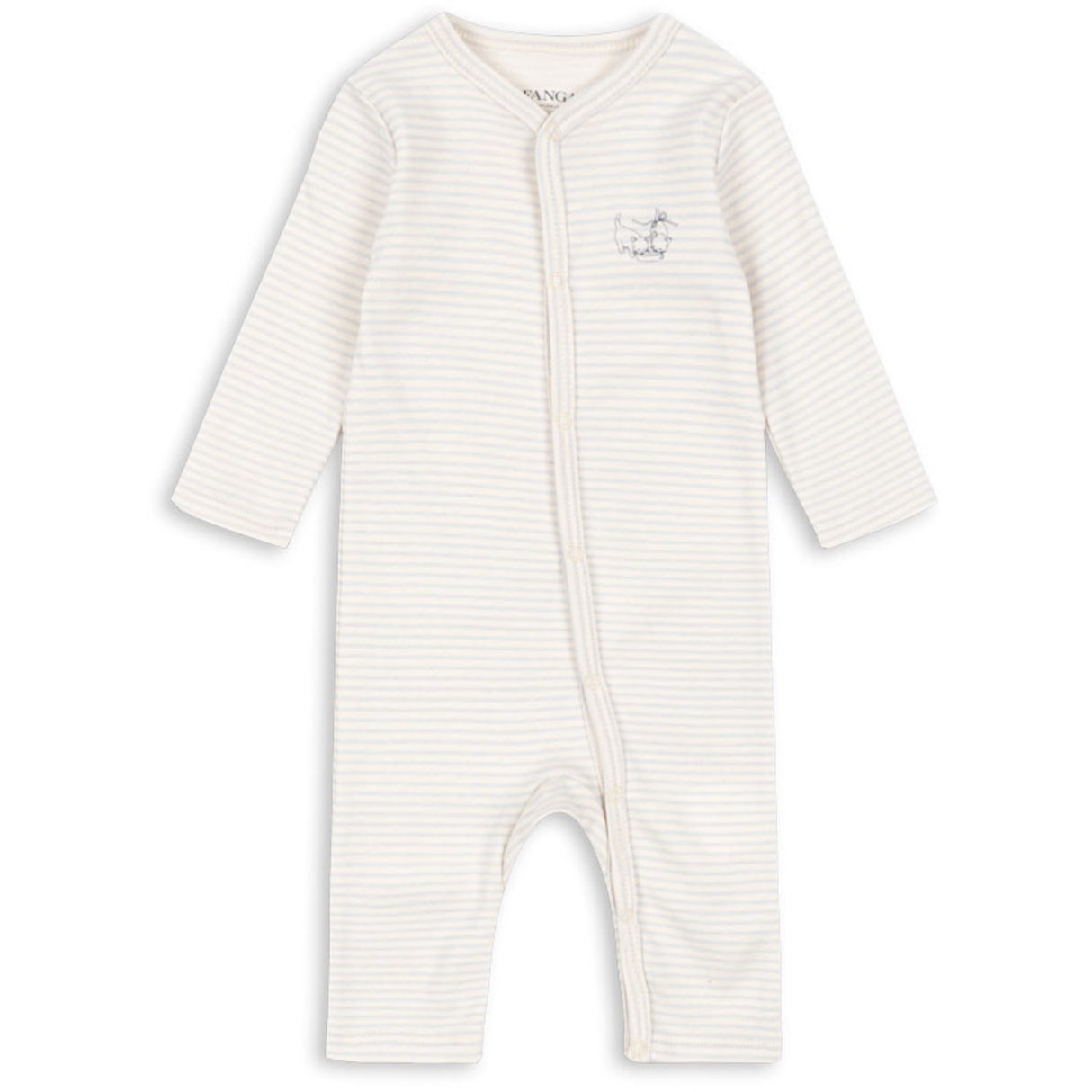 Konges Sløjd Tea Stripe Gray Dawn Fio Pj OCS