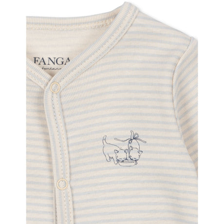 Konges Sløjd Tea Stripe Gray Dawn Fio Pj OCS