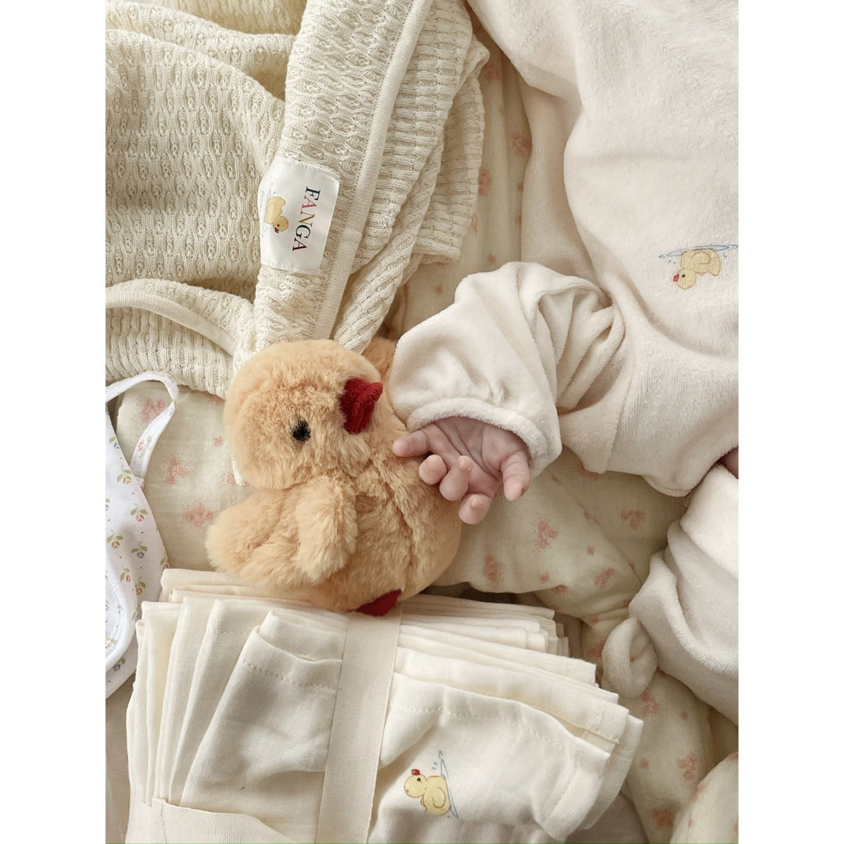 Konges Sløjd Fanga Antique White Venti Pointelle Blanket GOTS