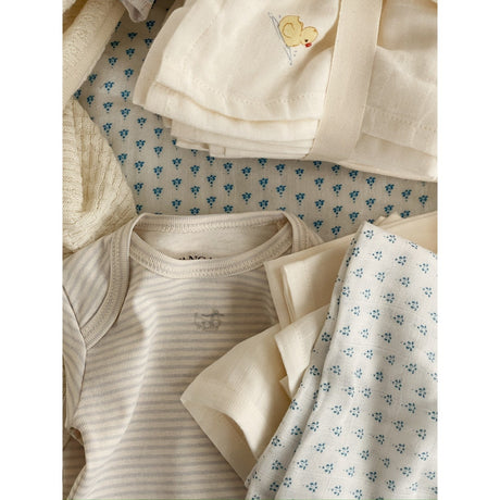 Konges Sløjd Fanga Antique White Nuvoli 10 Pack Muslin Cloth GOTS
