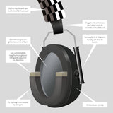 Alecto Black Earmuffs For Babies And Toddlers