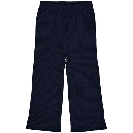 COPENHAGEN COLORS Navy Merino Wide Rib Pants
