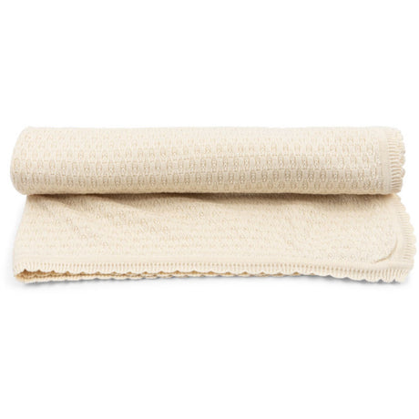 Konges Sløjd Antique White Venti Pointelle Blanket GOTS