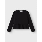 Name It Black Nkfroka Ls Short Top