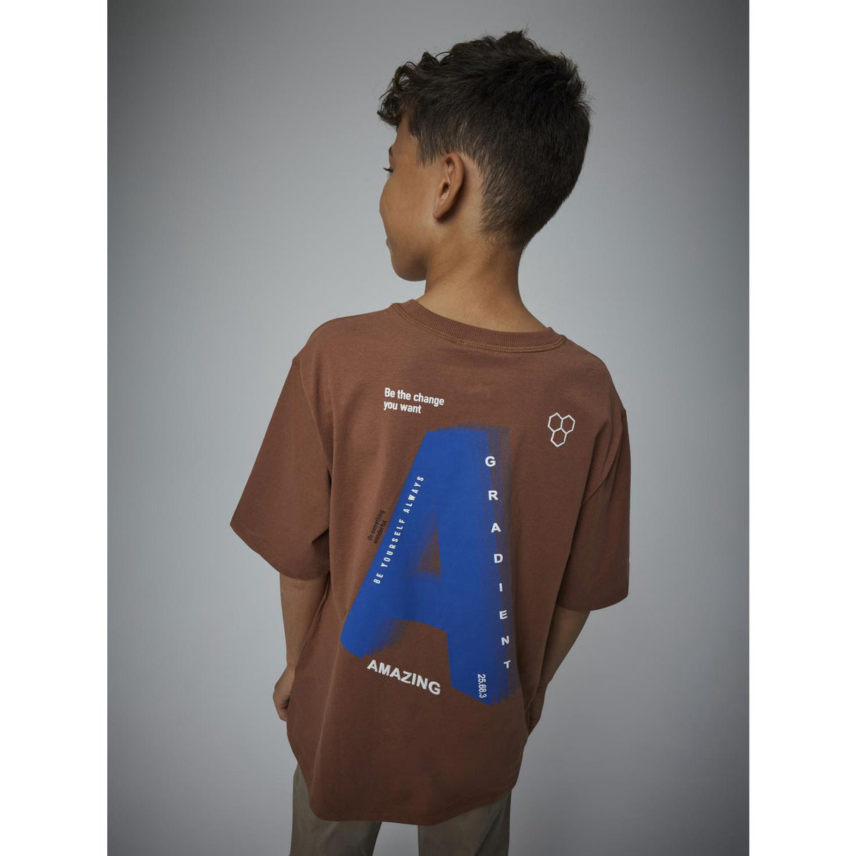 Name It Carob Brown Nkmoakley Ss Nreg Top Bf