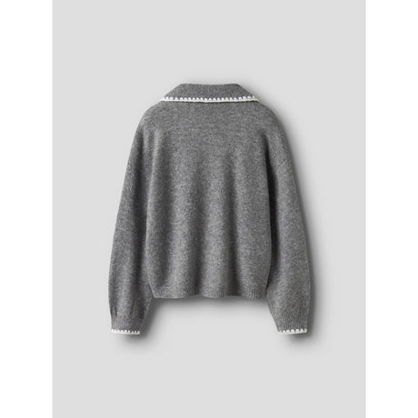 Name It Grey Melange Nkfrikasa Ls Knit Polo