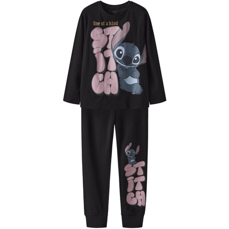 Name It Black Nkfolina Stitch Ls Nightset Wdi