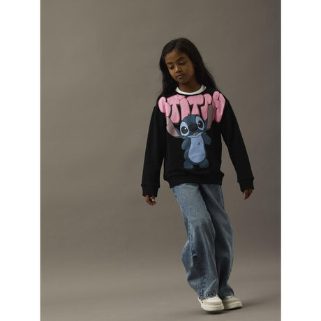 Name It Black Nkfodimi Stitch Rlx Sweat Bru Wdi