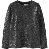 Name It Black Nkfsura Ls Top