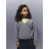 Name It Grey Melange Nkfsanie Ls Knit