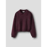Name It Burgundy Nkfsonia Ls Polo Knit