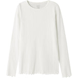 Name It Cloud Dancer Nkfvibse Ls Slim Top