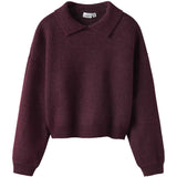 Name It Burgundy Nkfsonia Ls Polo Knit