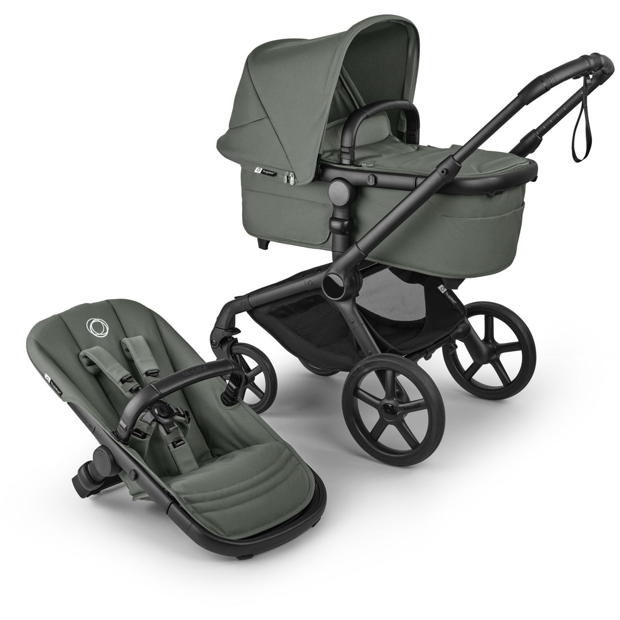Bugaboo Fox 5 Renew Complete Black/Forest Green-Forest Green