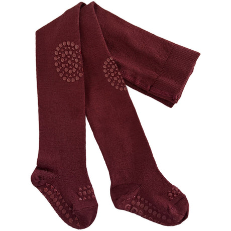 Gobabygo Wine Red Crawling Tights Merino Wool