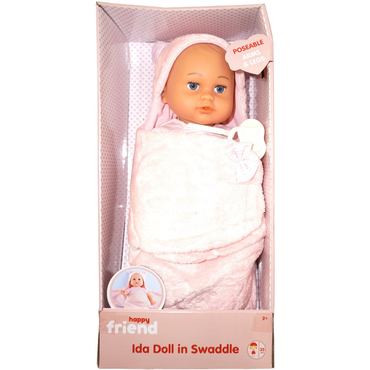 Happy Friend Ida Doll 35 Cm In Swaddle