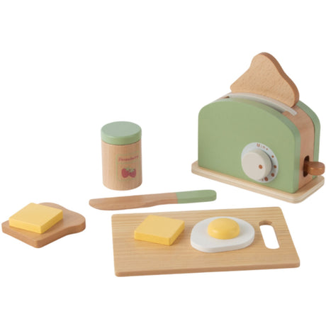 Dantoy Toaster-Sæt Wood I Gift Box 9 Dele