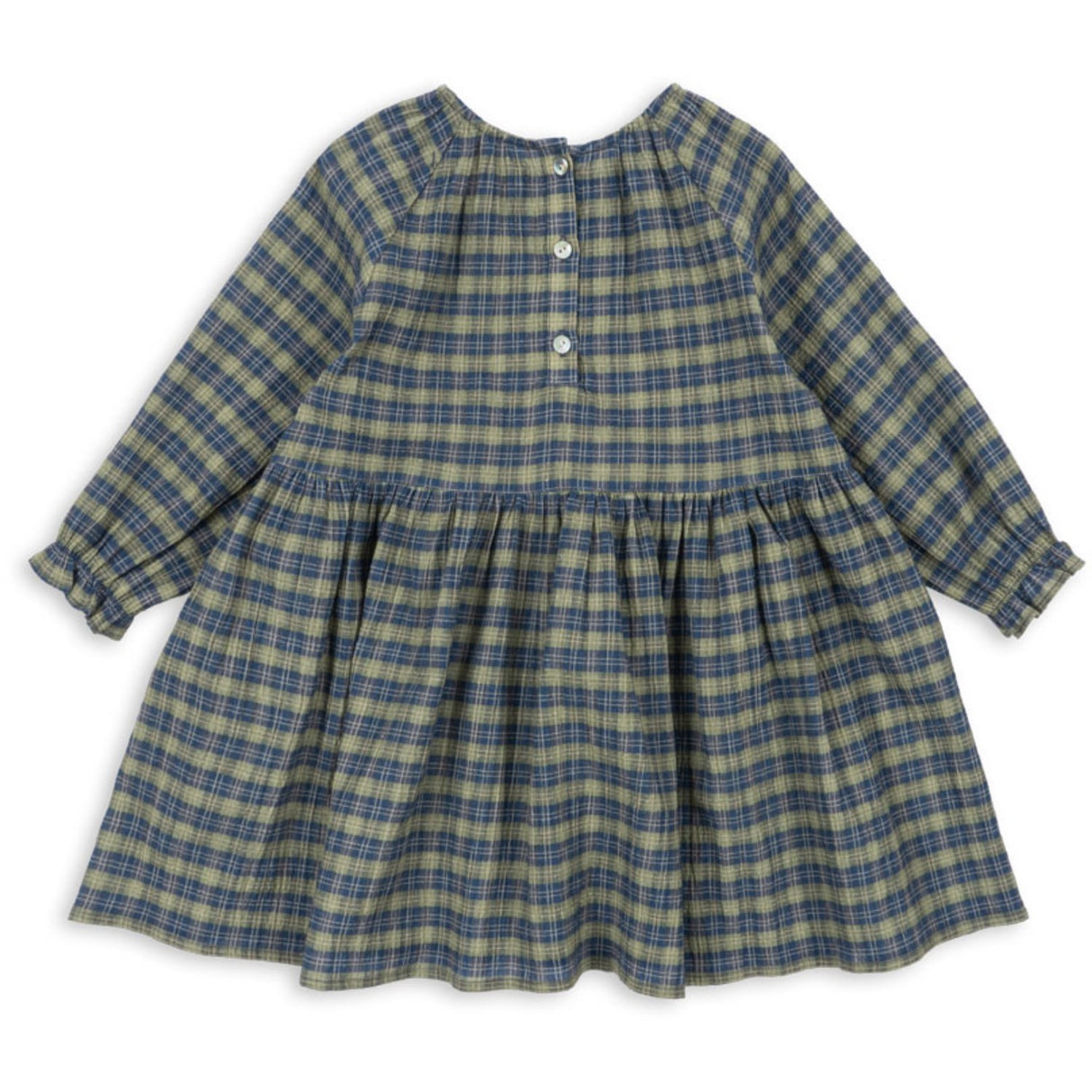 Konges Sløjd Laurel Blue Check Terre Dress GOTS