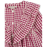 Konges Sløjd Sangria/Butter Check Kim Dress GOTS